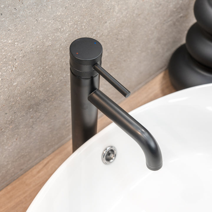 Eliseo Ricci Exclusiv Tall Mono Basin Mixer - Black