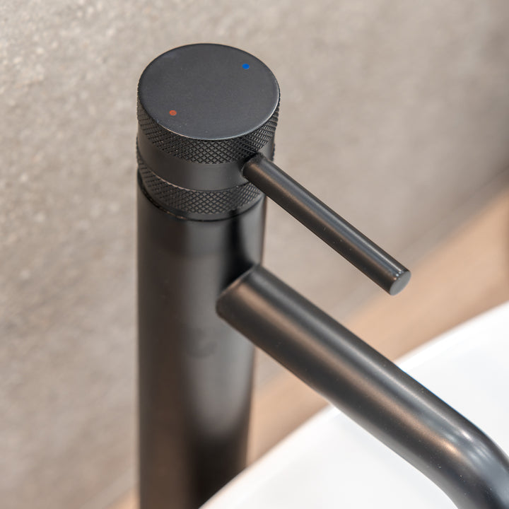 Eliseo Ricci Exclusiv Tall Mono Basin Mixer - Black