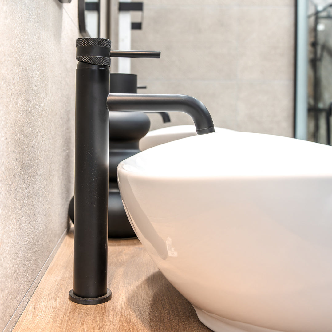 Eliseo Ricci Exclusiv Tall Mono Basin Mixer - Black