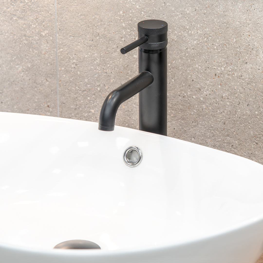 Eliseo Ricci Exclusiv Tall Mono Basin Mixer - Black