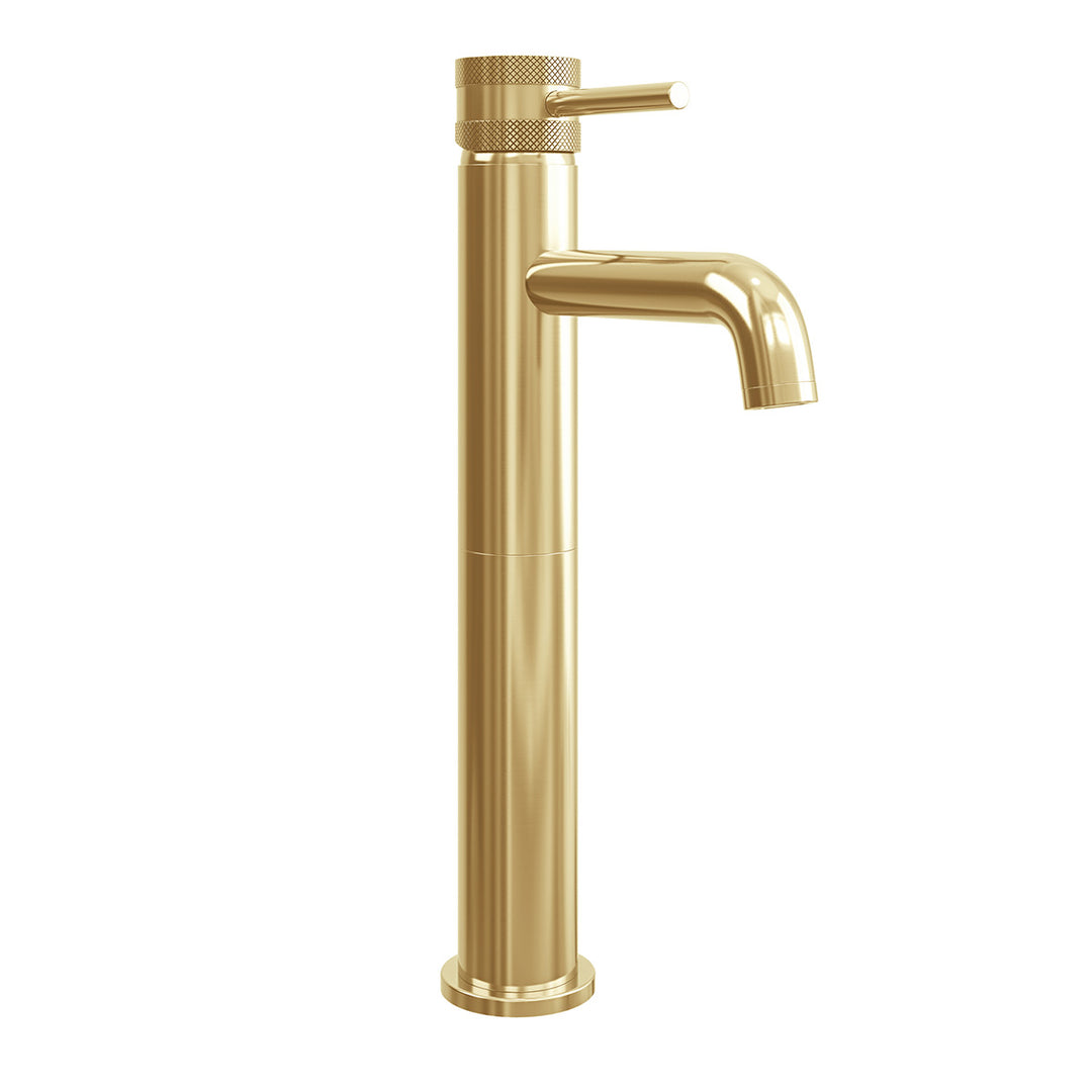 Eliseo Ricci Exclusiv Tall Mono Basin Mixer - Brushed Brass
