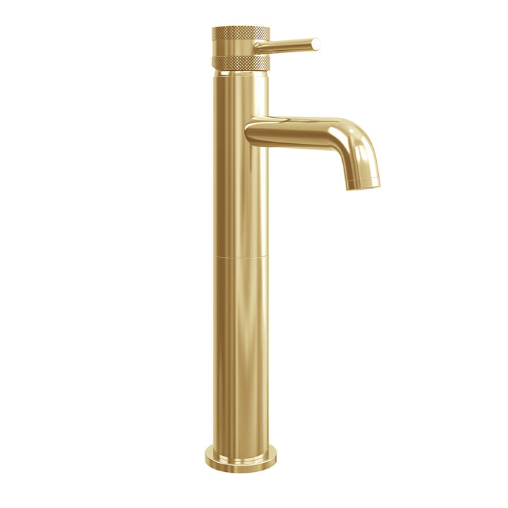 Eliseo Ricci Exclusiv Tall Mono Basin Mixer - Brushed Brass