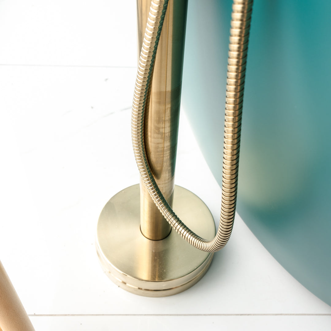 Eliseo Ricci Exclusiv Freestanding Bath Shower Mixer - Brushed Brass