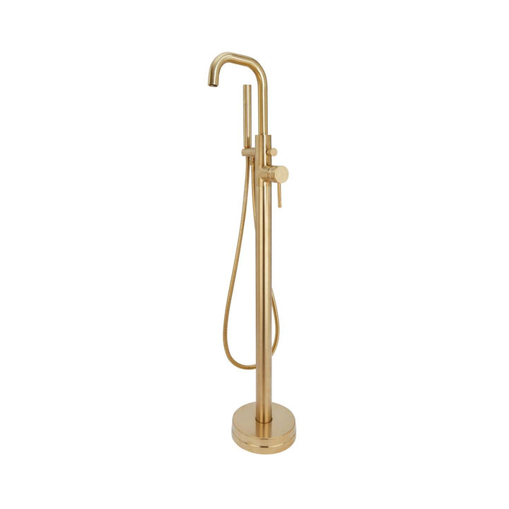 Eliseo Ricci Exclusiv Freestanding Bath Shower Mixer - Brushed Brass