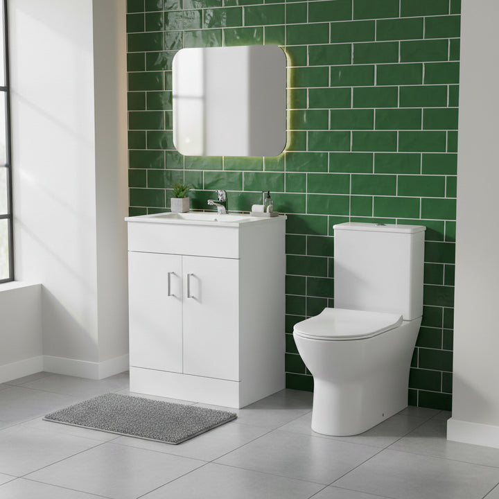 Nuie Freya with Luca Mirror and Vanity Unit Bundle