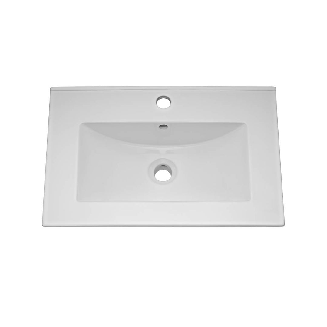 Hudson Reed Urban 600mm Floor Standing Vanity Unit &amp; Minimialist Basin - Satin White URB108B
