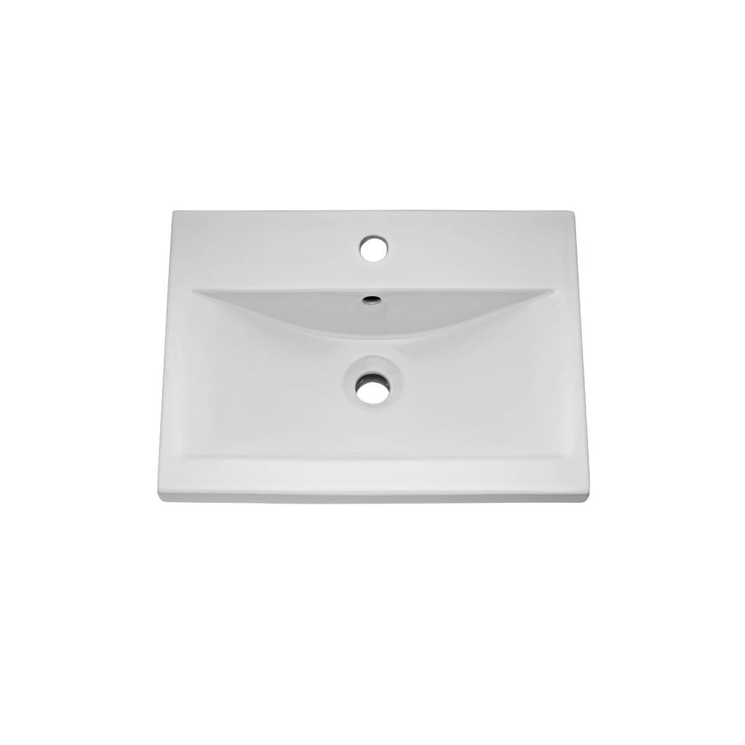 Hudson Reed Urban 600mm Floor Standing Vanity Unit &amp; Mid-Edged Basin - Satin White URB108A