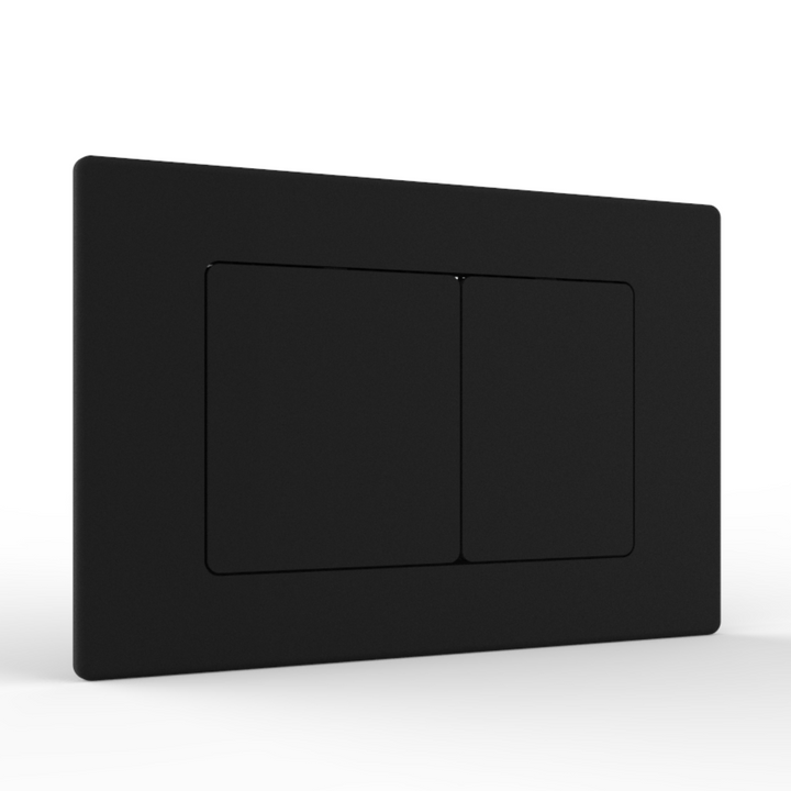Objekt Ceramica 1.13m Slim Line Wall Hung WC Frame with Matt Black Flush Plate