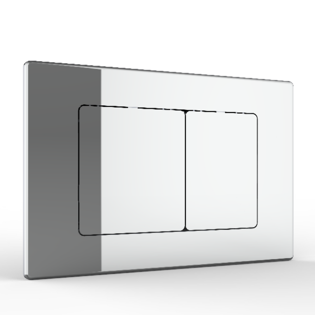 Objekt Ceramica 1.13m Slim Line Wall Hung WC Frame with Chrome Flush Plate