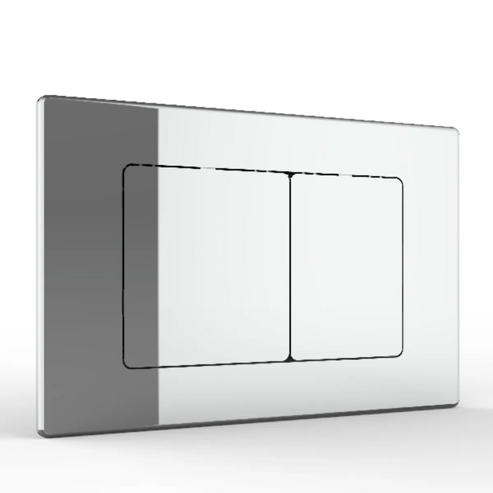 Vitra Integra Square Rimless Wall Hung Pan &amp; Frame Bundle - Chrome