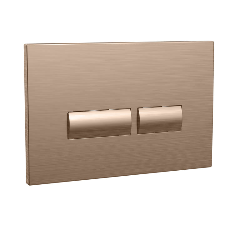Objekt Ceramica 82cm WH WC Frame with Brushed Bronze Flush Plate