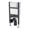 Objekt Ceramica 113cm WH WC Frame with Gun Metal Flush Plate