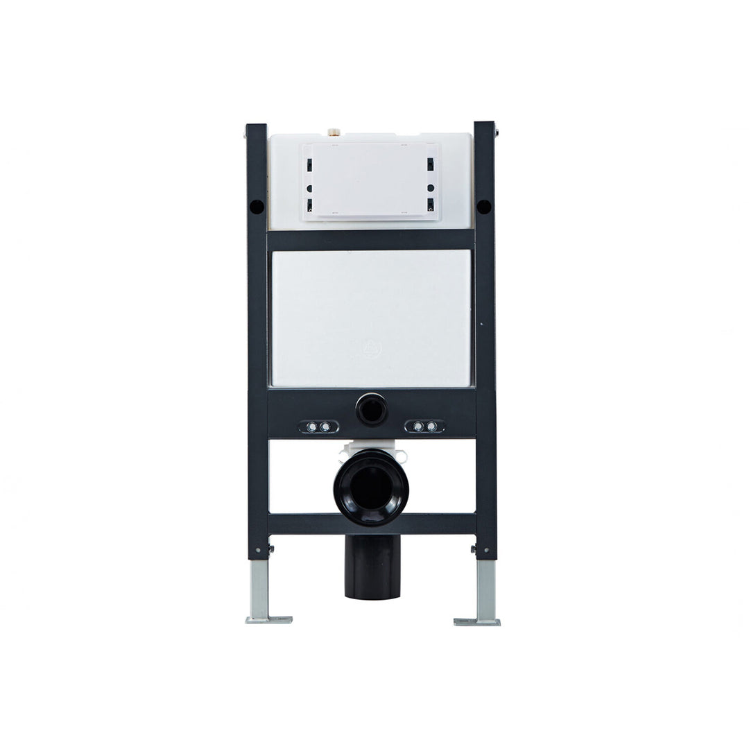 Objekt Ceramica 113cm WH WC Frame with Gun Metal Flush Plate