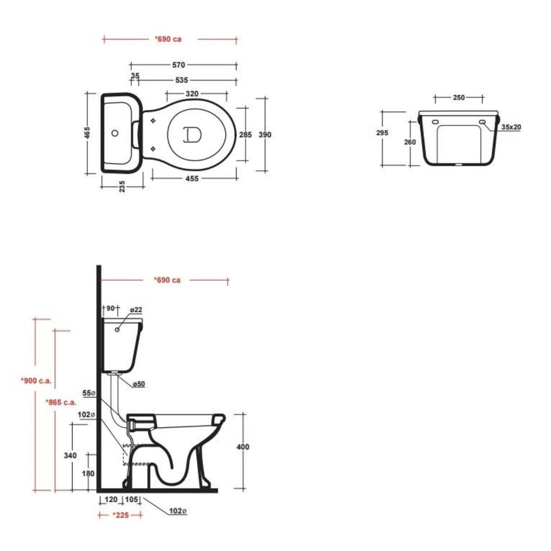 Olympia Impero Low Level Toilet &amp; Soft Close Seat