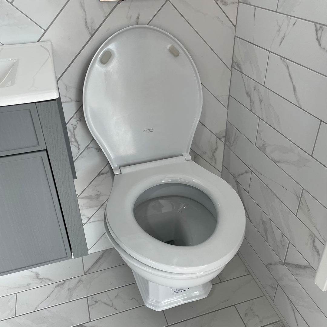 Olympia Impero Wall Hung Toilet &amp; Soft Close Seat