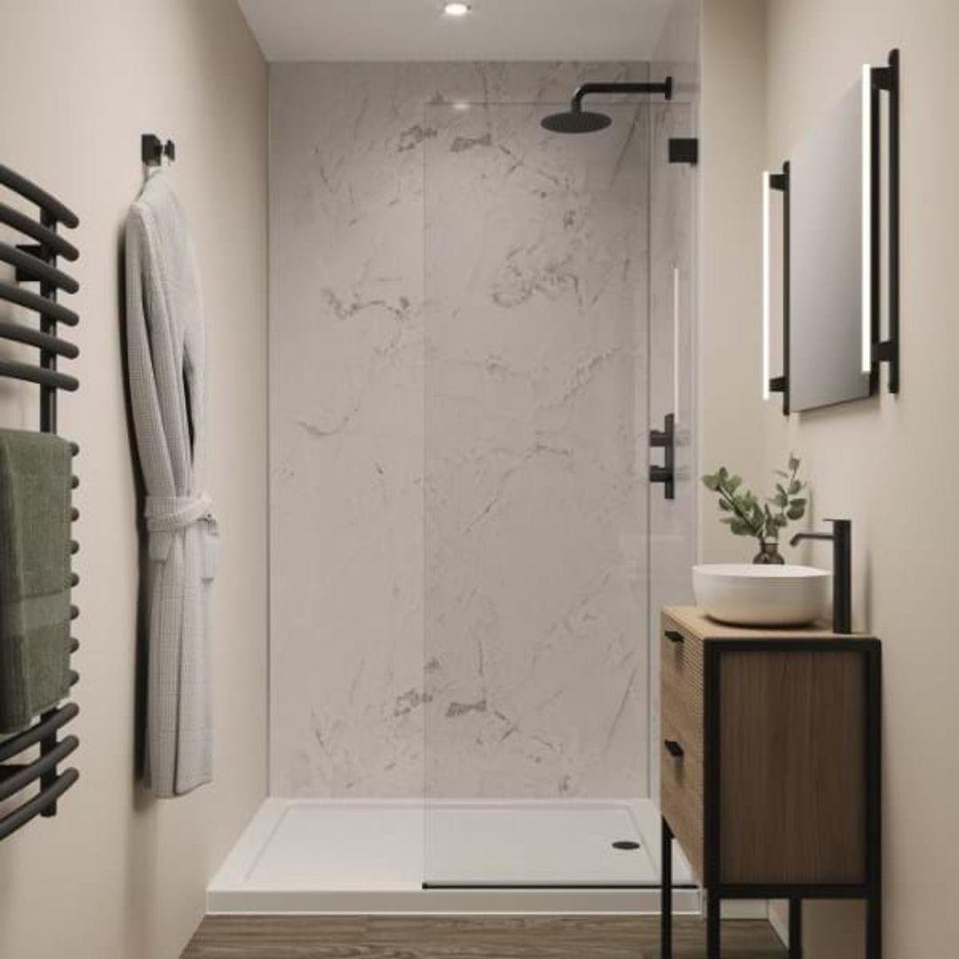 Multipanel Linda Barker Collection Onyx Marble 1200mm Unlipped Shower Panel