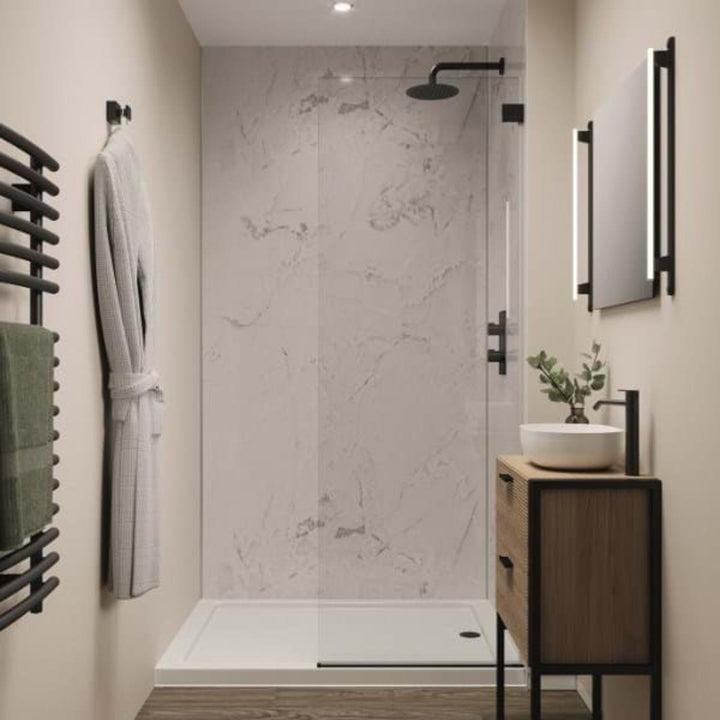 Multipanel Linda Barker Collection Onyx Marble 1200mm Unlipped Shower Panel