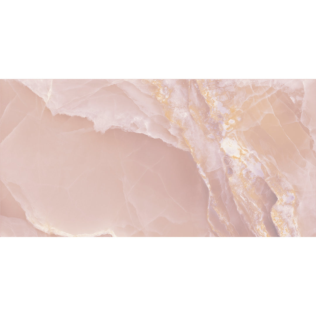 Onyx Rose 60x120cm Polished Rectified Tile- 1.44sqm perbox