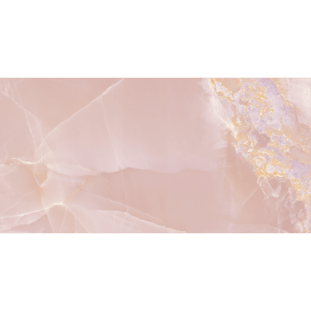 Onyx Rose 60x120cm Polished Rectified Tile- 1.44sqm perbox