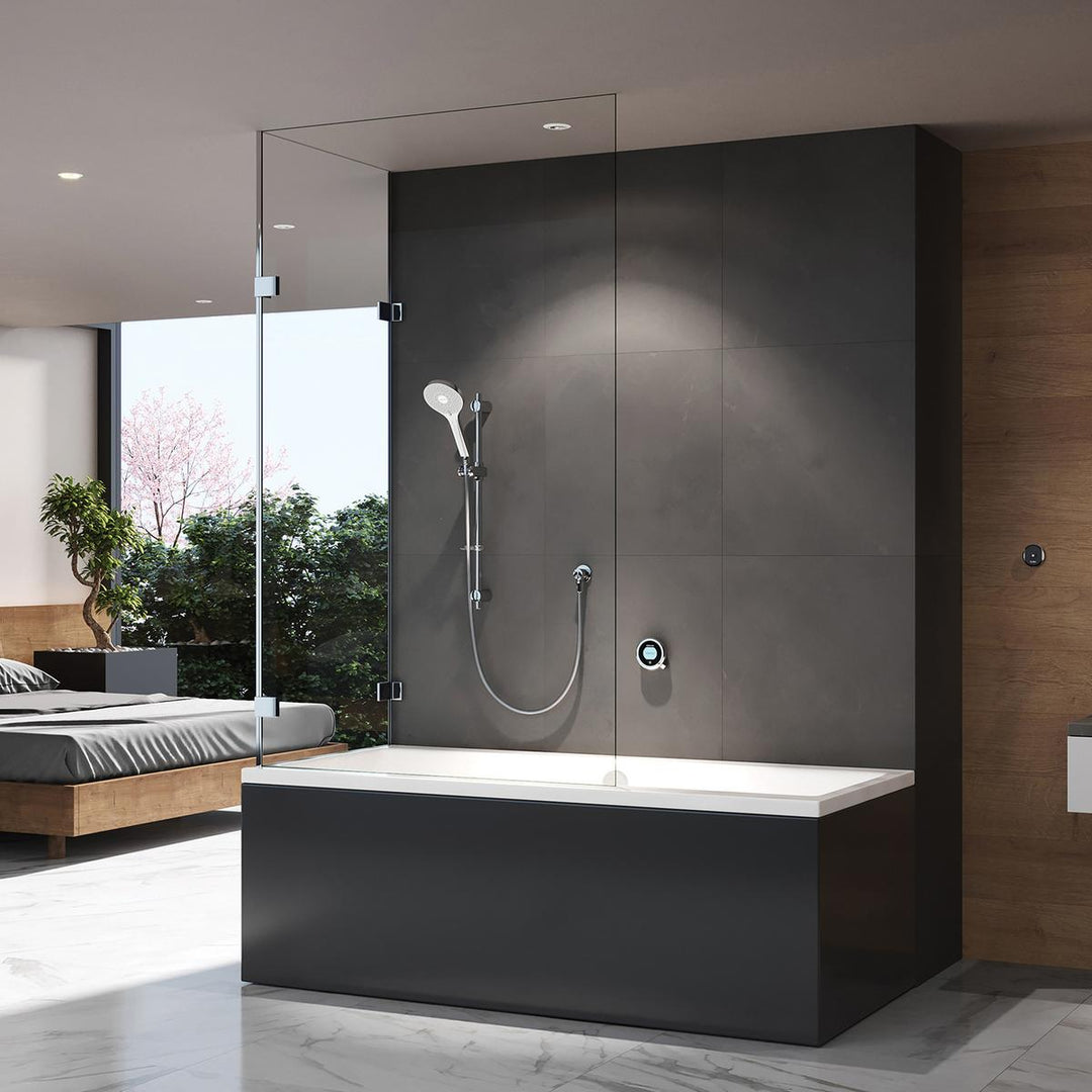 Aqualisa Optic Q Smart Shower Concealed With Adj Head And Bath Fill - Hp/Combi