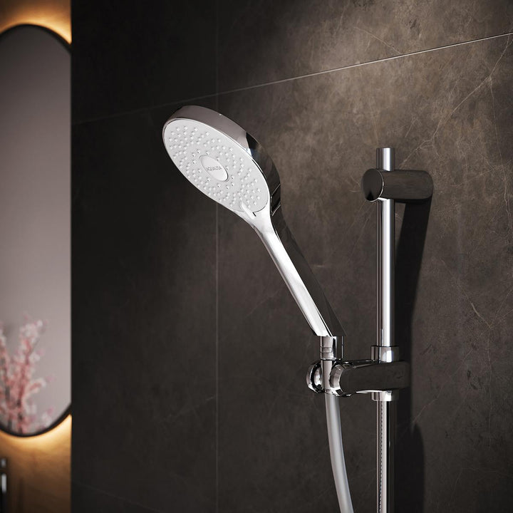 Aqualisa Optic Q Smart Shower Concealed With Adj And Wall Fixed Head - Hp/Combi