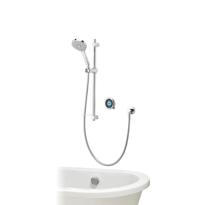 Aqualisa Optic Q Smart Shower Concealed With Adj Head And Bath Fill - Gravity Pumped
