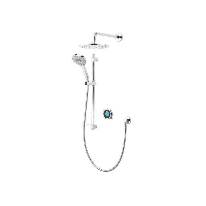 Aqualisa Optic Q Smart Shower Concealed With Adj And Wall Fixed Head - Gravity Pumped