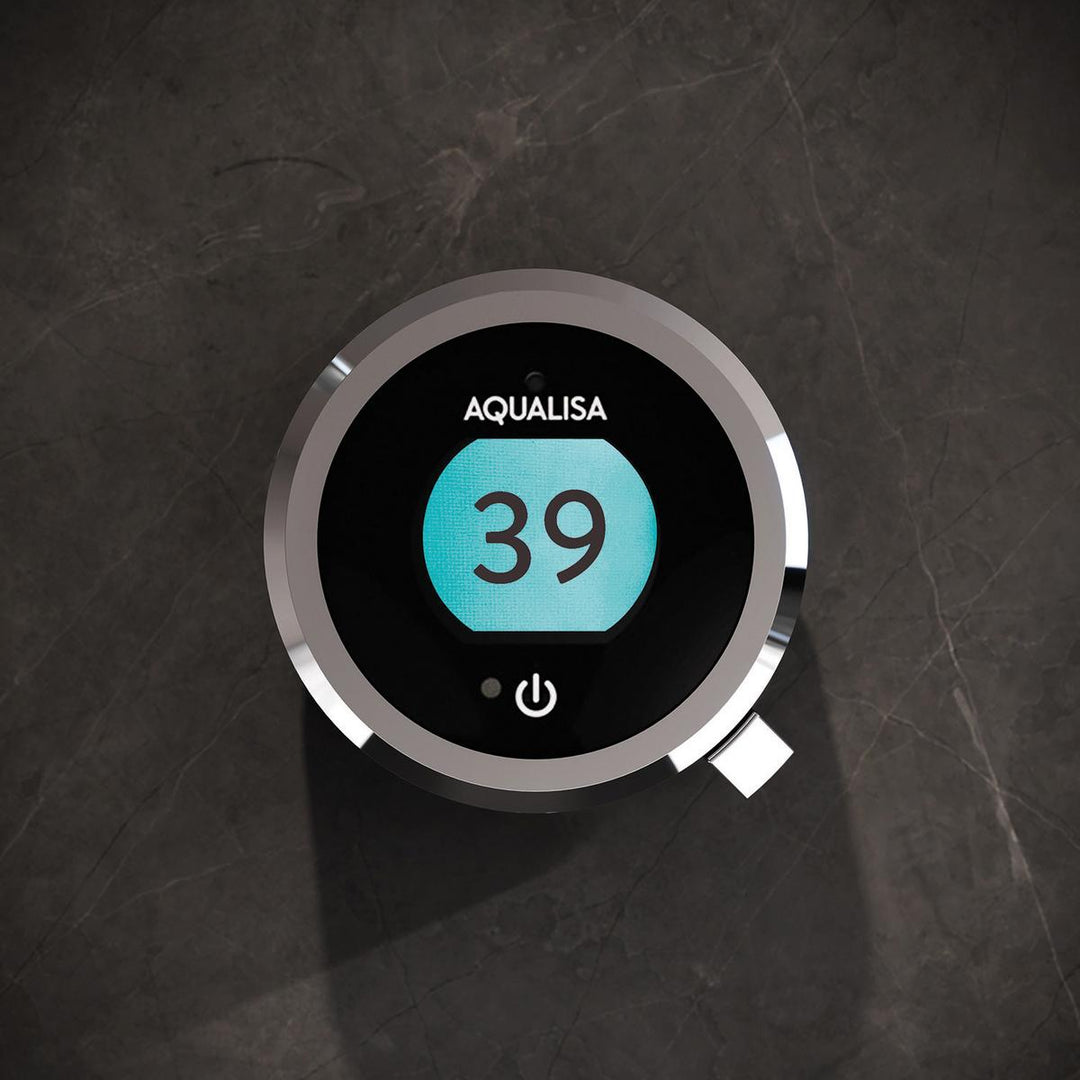 Aqualisa Optic Q Smart Shower Concealed With Adj And Wall Fixed Head - Gravity Pumped