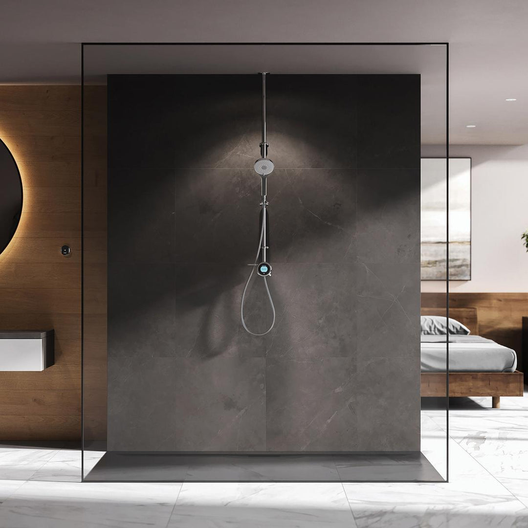 Aqualisa Optic Q Smart Shower Exposed With Adj Head - Gravity Pumped
