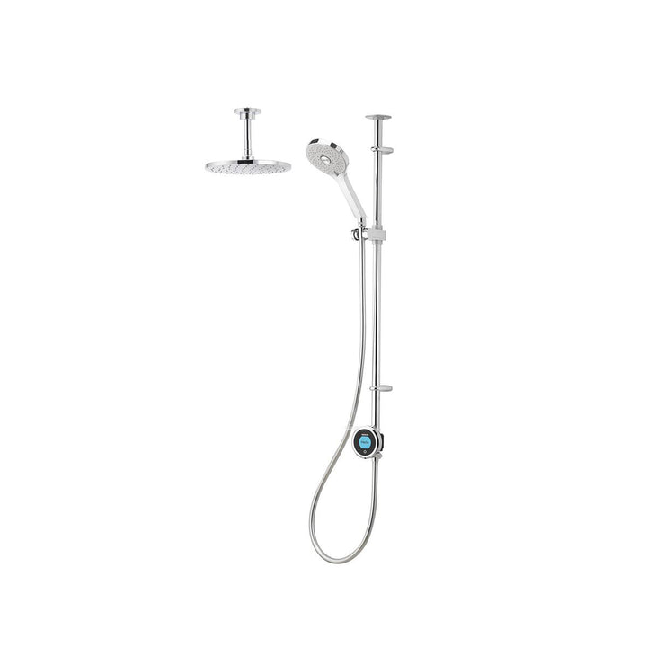 Aqualisa Optic Q Smart Shower Exposed With Adj And Ceiling Fixed Head - Gravity Pumped