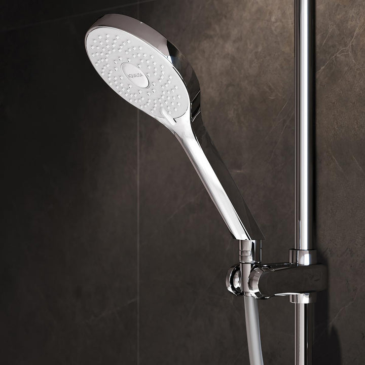 Aqualisa Optic Q Smart Shower Exposed With Adj And Ceiling Fixed Head - Gravity Pumped