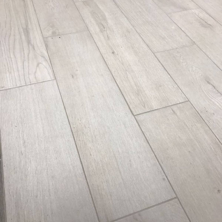 Alberto Bianca 22.5 x 90cm Wood Effect Floor Tile - 1.42sqm perbox