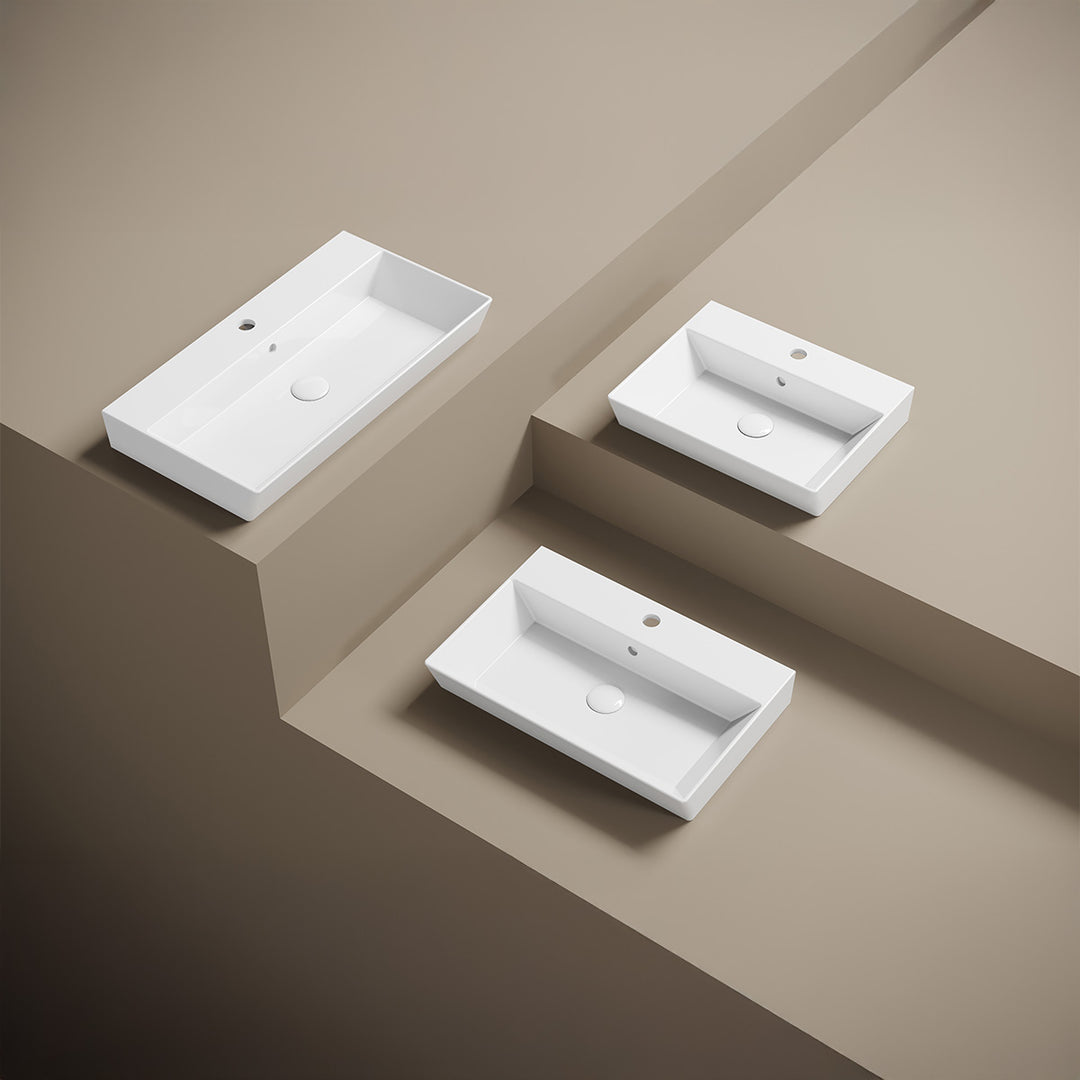 Orion 600mm Ceramic Vanity Basin - White