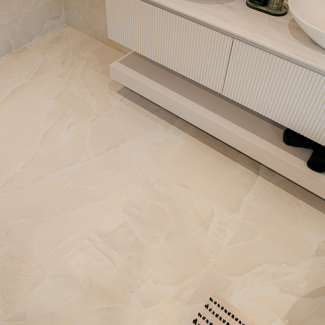 Onyx Sable 60 x 120cm Polished Rectified Tile - 1.44sqm perbox