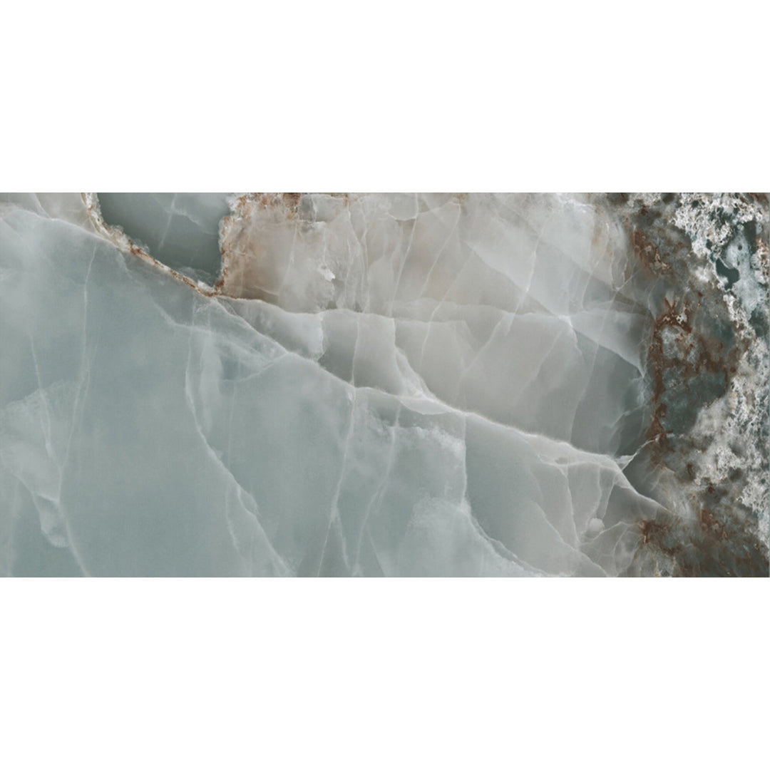 Onyx Turquoise 60 x 120cm Polished Rectified Tile - 1.44sqm perbox