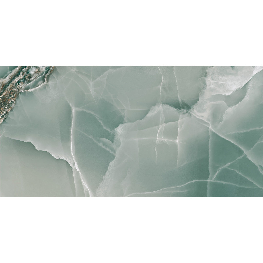Onyx Turquoise 60 x 120cm Polished Rectified Tile - 1.44sqm perbox