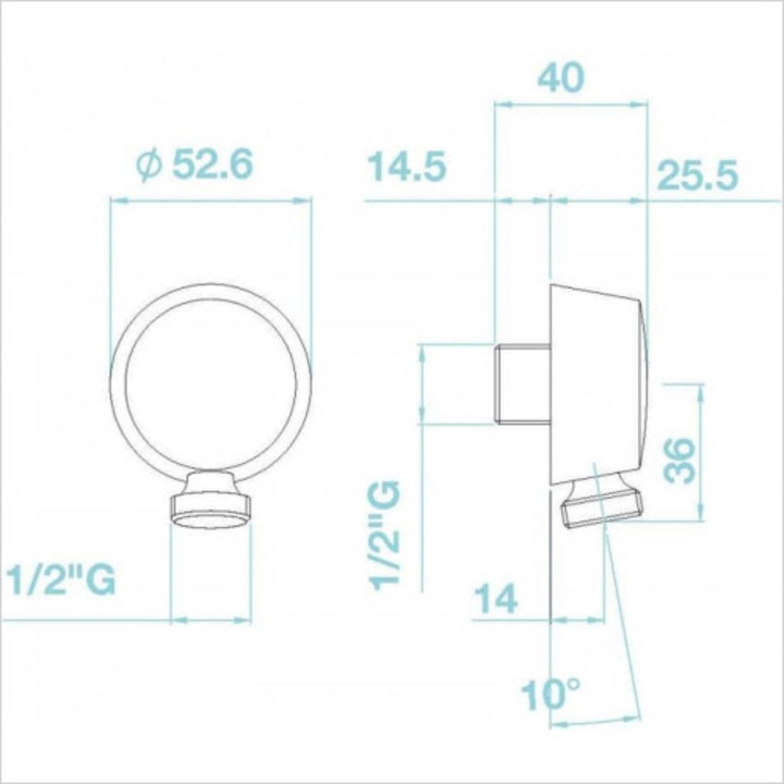 Round Triple Thermostatic Concealed Mixer Shower Kit with Wall Mounted 300mm Shower Head, Handset &amp; Overflow Filler