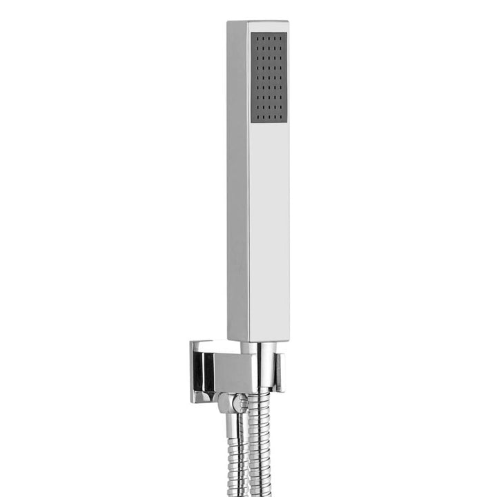 Square Shower Outlet, Hose and Head