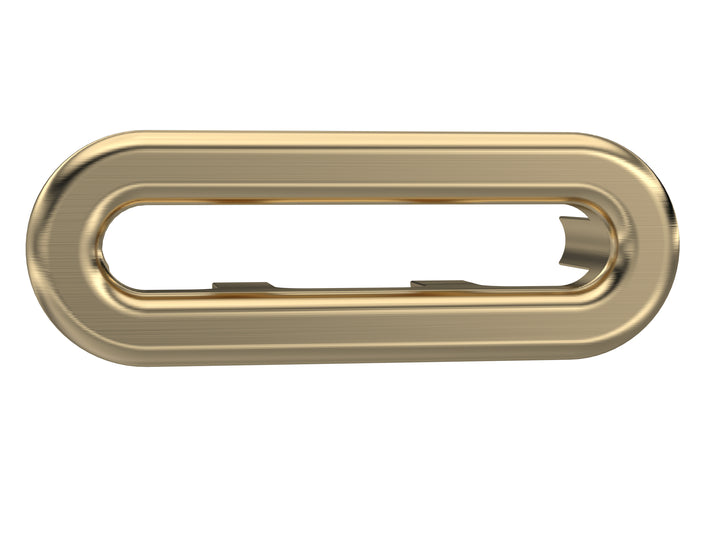 Hudson Reed Ceramics Accessories Oval Brushed Brass Overflow Cover