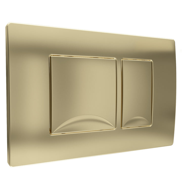 Objekt Ceramica SAN140 85cm Wall Hung WC Frame - Brushed Brass Dual Flush Plate