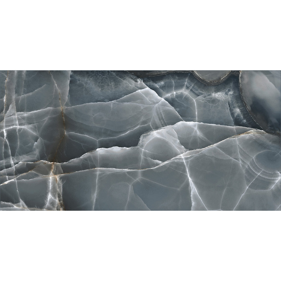 Onyx Bleu 60 x 120cm Polished Rectified Tile - 1.44sqm perbox