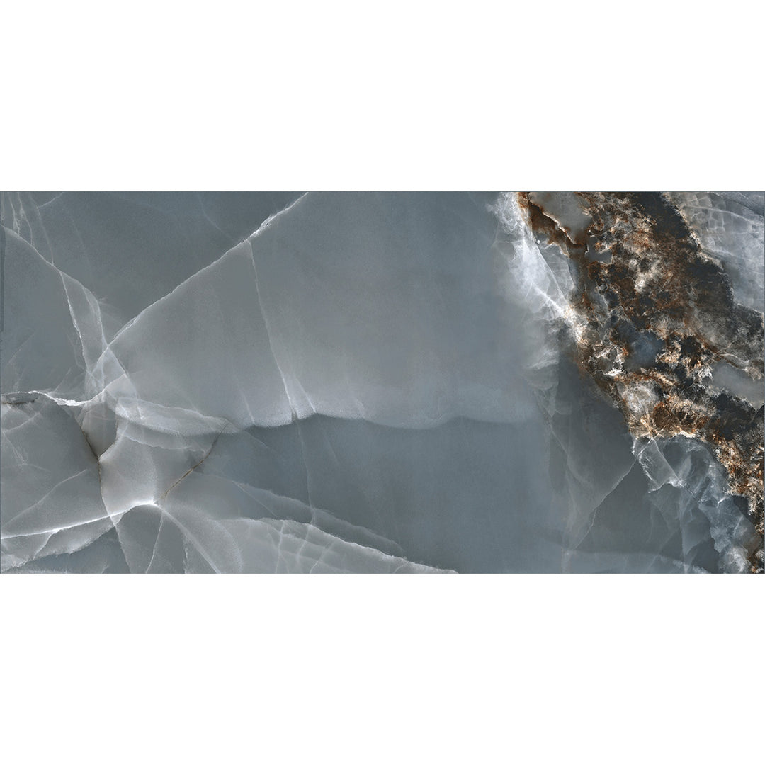 Onyx Bleu 60 x 120cm Polished Rectified Tile - 1.44sqm perbox