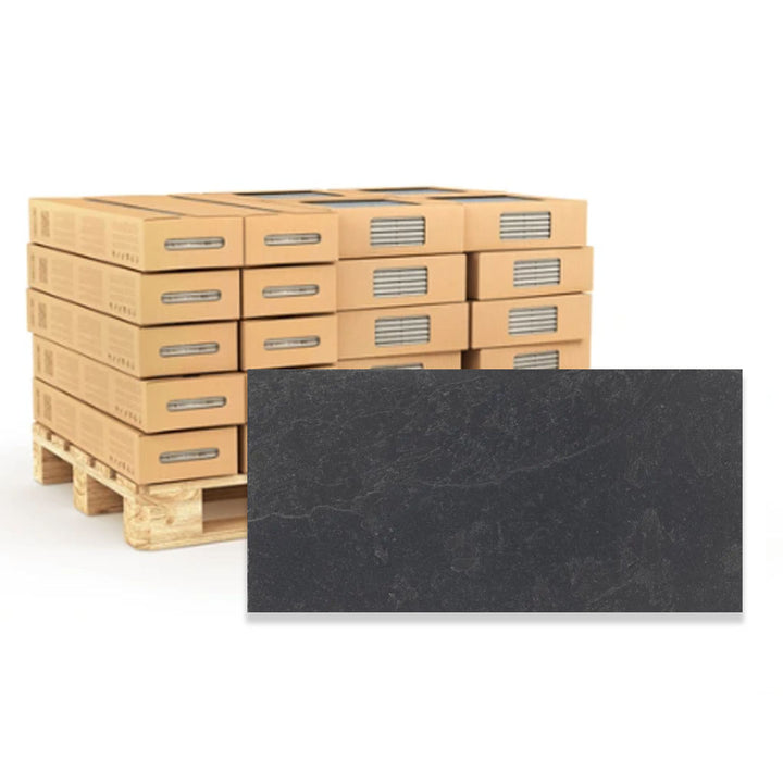 Slate Anthracite 60 x 120 Matt Rectified Porcelain Tile - 51.84sqm Pallet