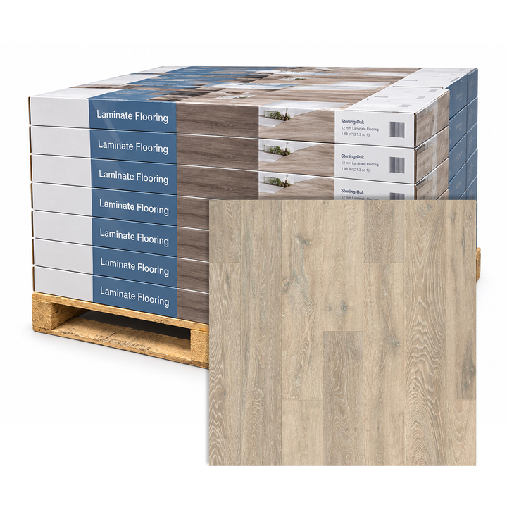 Colorado Oak 12mm Laminate Wooden Flooring - 72.48sqm Pallet