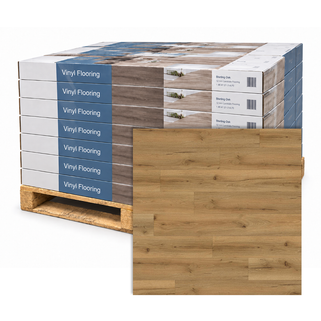 PALLET DEAL - Rigid Vinyl Flooring - Liffey Oak - 1220mm x 180mm x 5mm - 2.196sqm Per Pack
