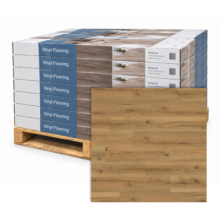 PALLET DEAL - Rigid Vinyl Flooring - Liffey Oak - 1220mm x 180mm x 5mm - 2.196sqm Per Pack