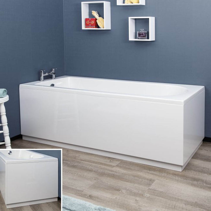 Halite 1600mm Front Bath Panel White Gloss
