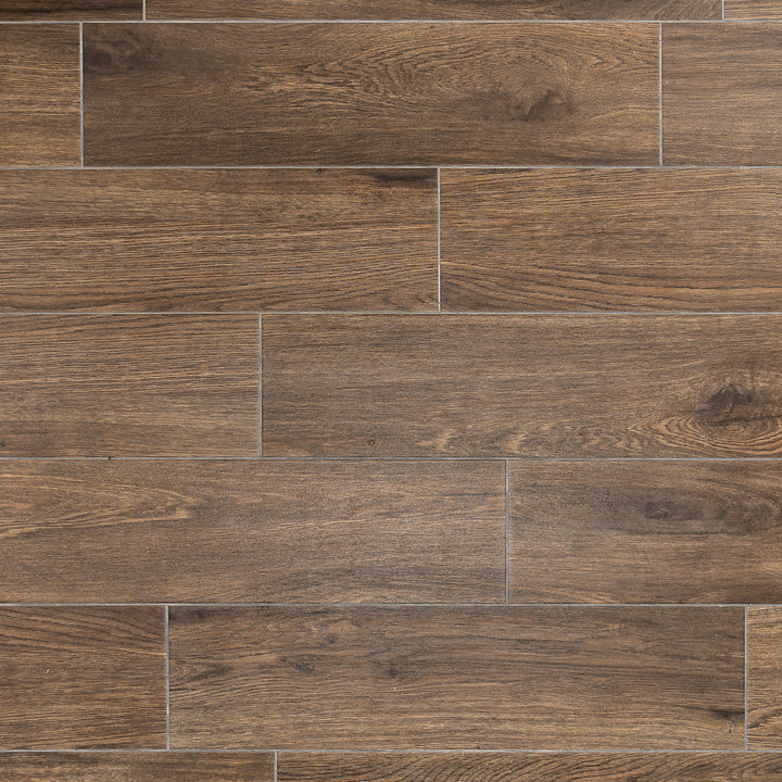 Alberto Cedarwood 22.5 x 90cm Wood Effect Floor Tile - 1.215sqm perbox