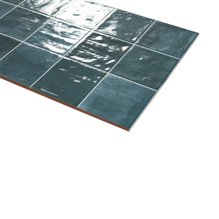 Cool Blue Brick Effect 31.6 x 60cm Wall Tile - 1.52sqm perbox