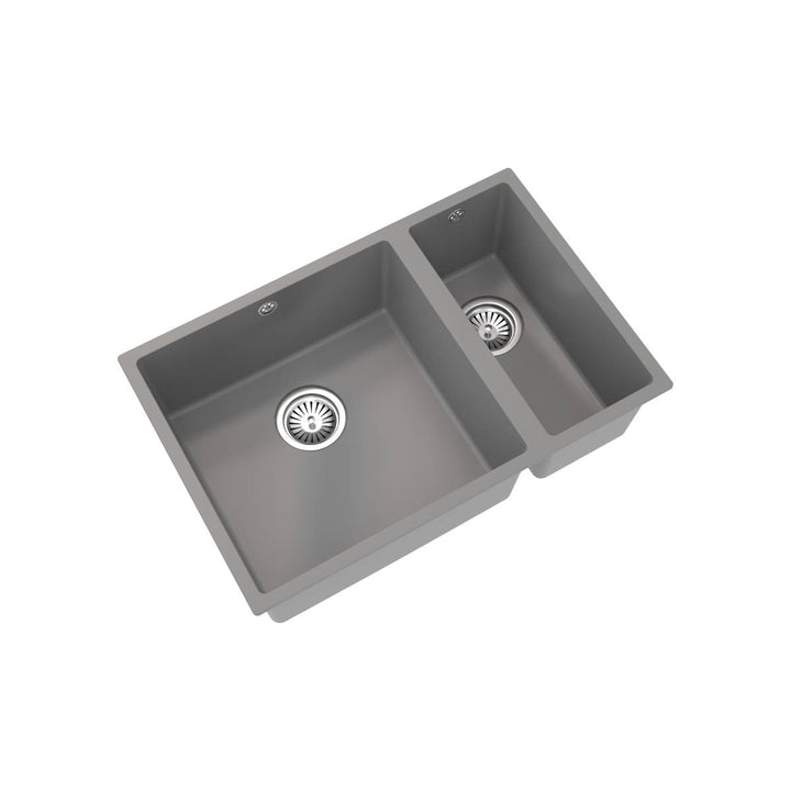 Ellsi Comite Granite 1.5 Bowl Undermount Kitchen Sink &amp; Waste - Matt Grey